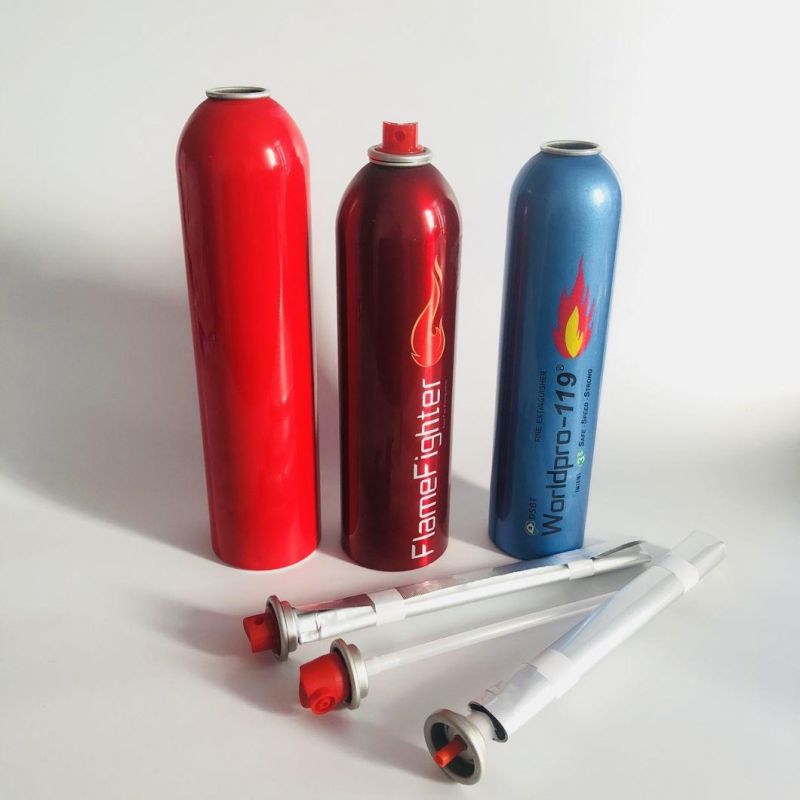 High Pressure Aluminum Spray Can for Aerosol Foam Fire Extinguisher