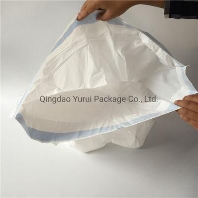 Large Size 80L White Drawstring Rubbish Plastic Bag Roll