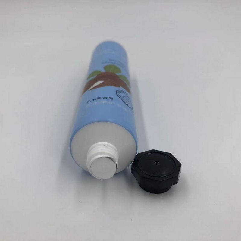 Customized Form Red Circular Plastic Cosmetic Tube Packaging