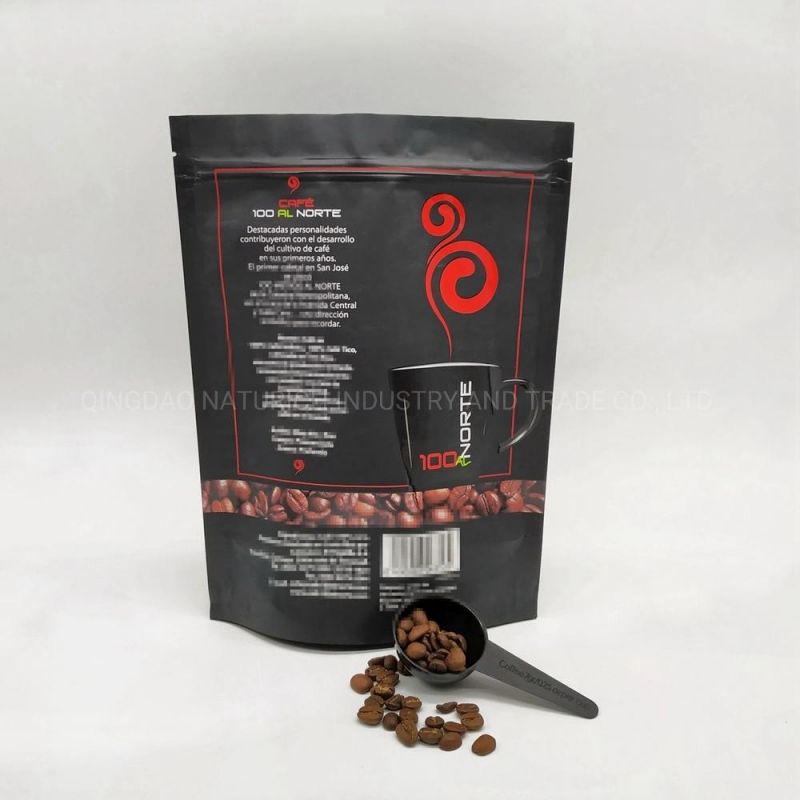 Coffee Packaging Plastic Pouch 16oz/450g Quad Seal Coffee Packaging Bag