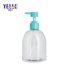 500ml Pet Clear Sanitizer Gel Bottles Liquid Soap Bottle with Pump