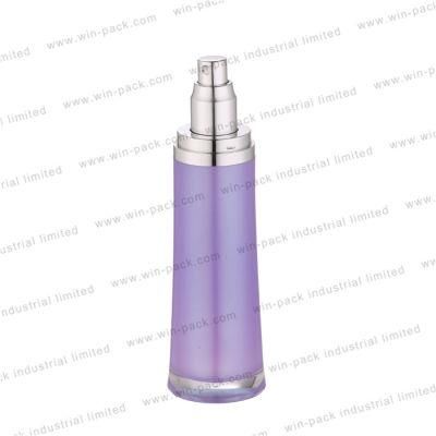 Winpack Pretty Fancy Cosmetics Packaging Acrylic Bottle with Silver Cap 100ml