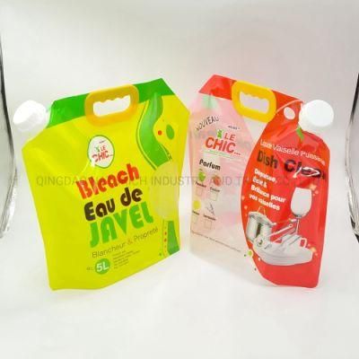 Custom Liquid Washing Powder Detergent Laundry Detergent Packaging Bag Detergent Pouch Spout