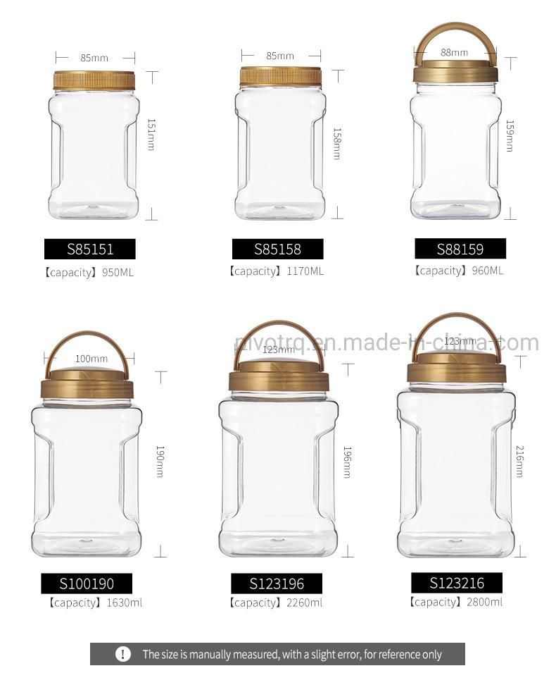 950ml Wide-Mouthed Bottle Food Plastic Container Pet Plastic Jar