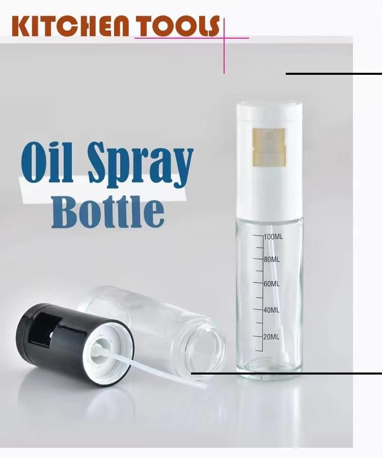 Kitchen Portable 100ml Olive Oil Sprayer Glass Bottle