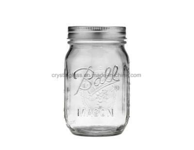 Wholesale Glass Mason Drinking Jar with Lid Food Jar