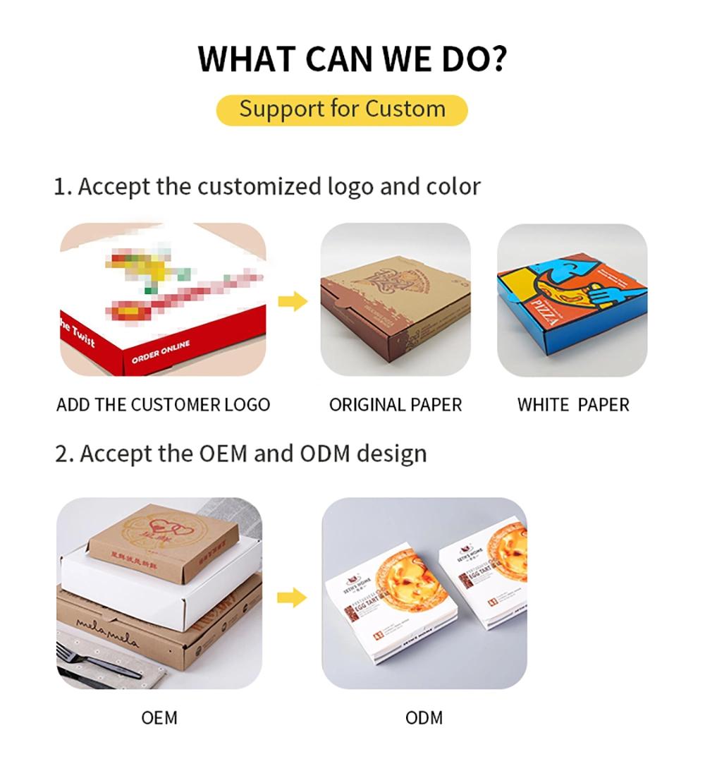 Full Color Printing Pizza Box for Food Packing