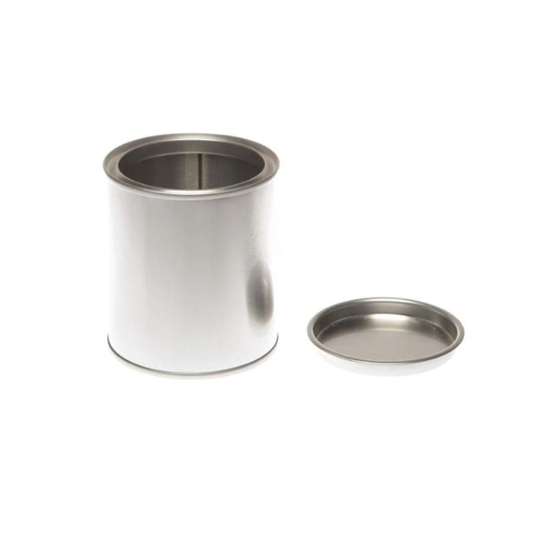 Printed 1liter Small Mini Round Metal Tin Can with Lid