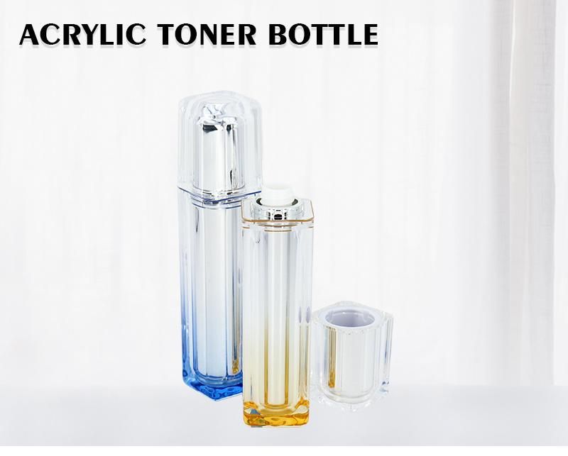 50ml Square Clear Acrylic Bottle Empty Moisturizing Lotion Bottles