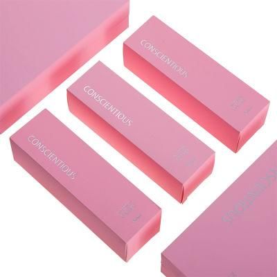 Firstsail Luxury Pink Skin Care Toner Makeup Paper Lid and Base Box Container Cosmetic Set Gift Packaging