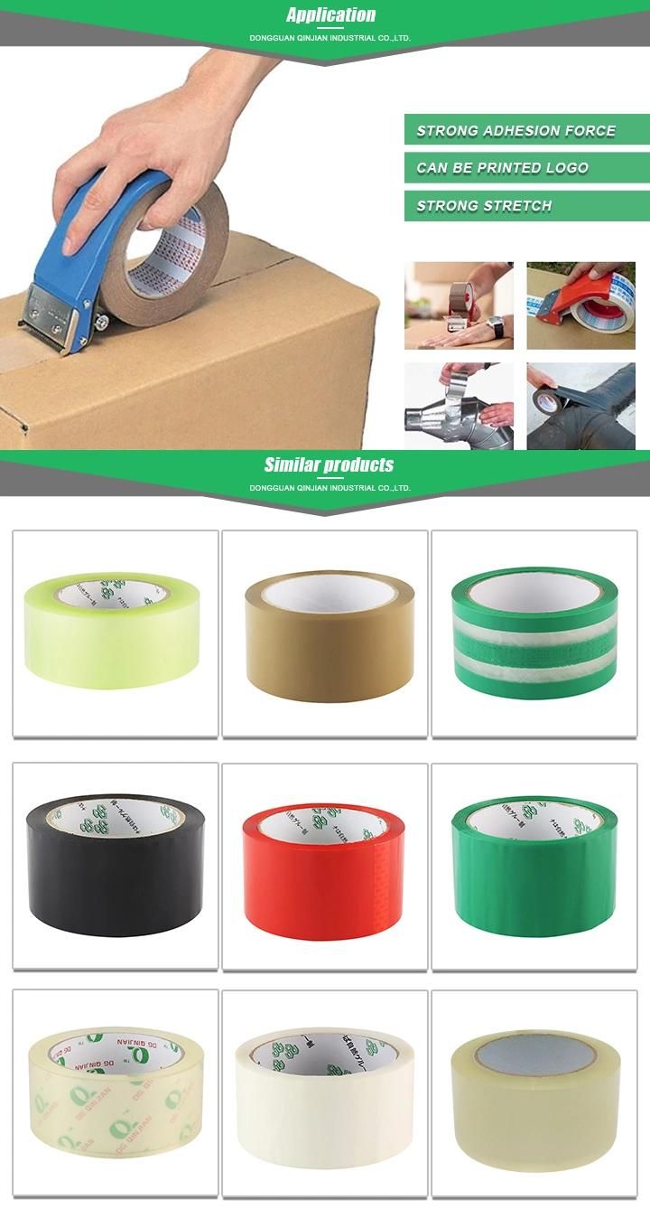 Qinjian Free Sample Super Clear Crystal Packing Adhesive Carton Tape with SGS Certificate