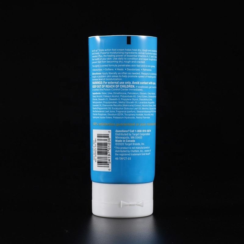 Colored Plastic Hotel Tube for Body Lotion Cosmetic Packaging