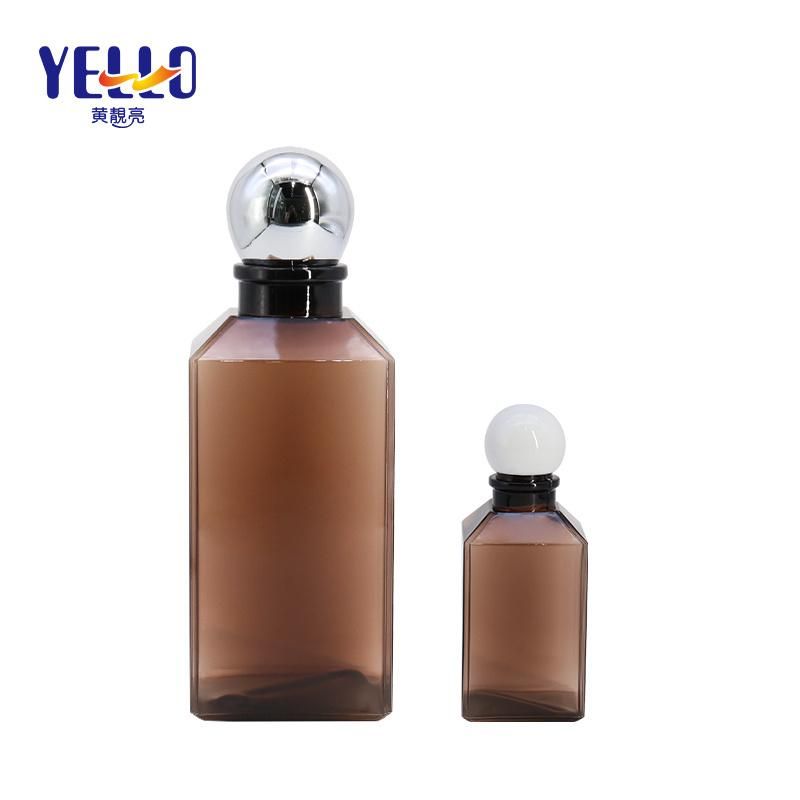 500ml 300ml 200ml Camber Concave Cosmetic Packaging HDPE Plastic Lotion Bottle with Lotion Pump