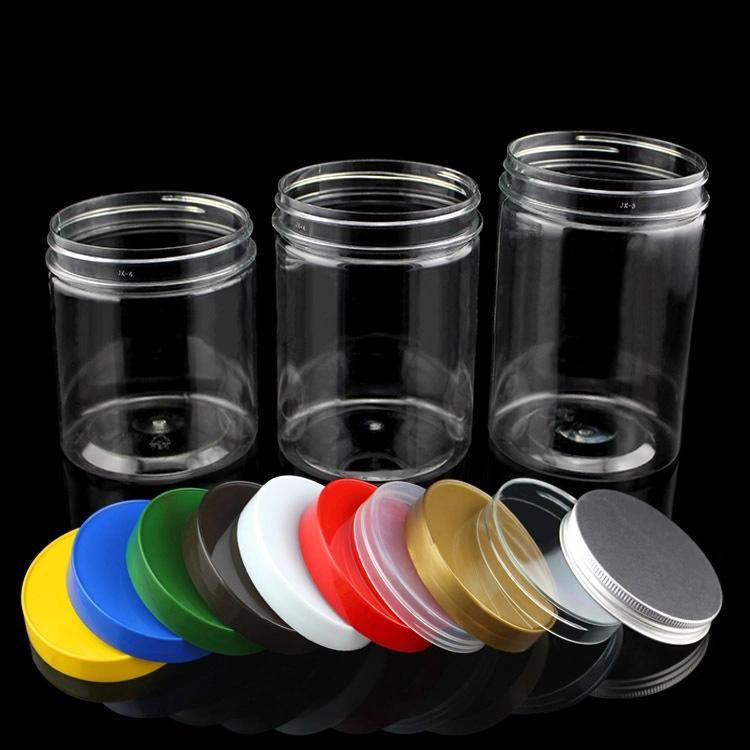 Cylinder Plastic Jar 8oz Plastic Jars with Lids