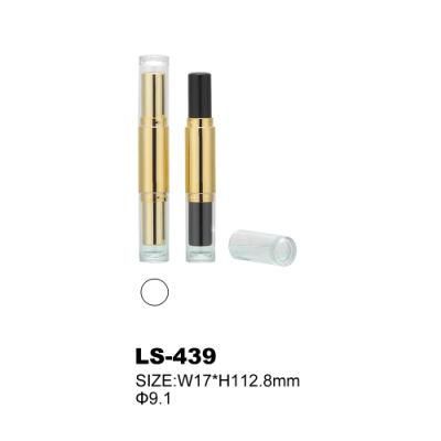 Custom Empty Double Sided Dual White Lipstick Tubes Lip Packaging