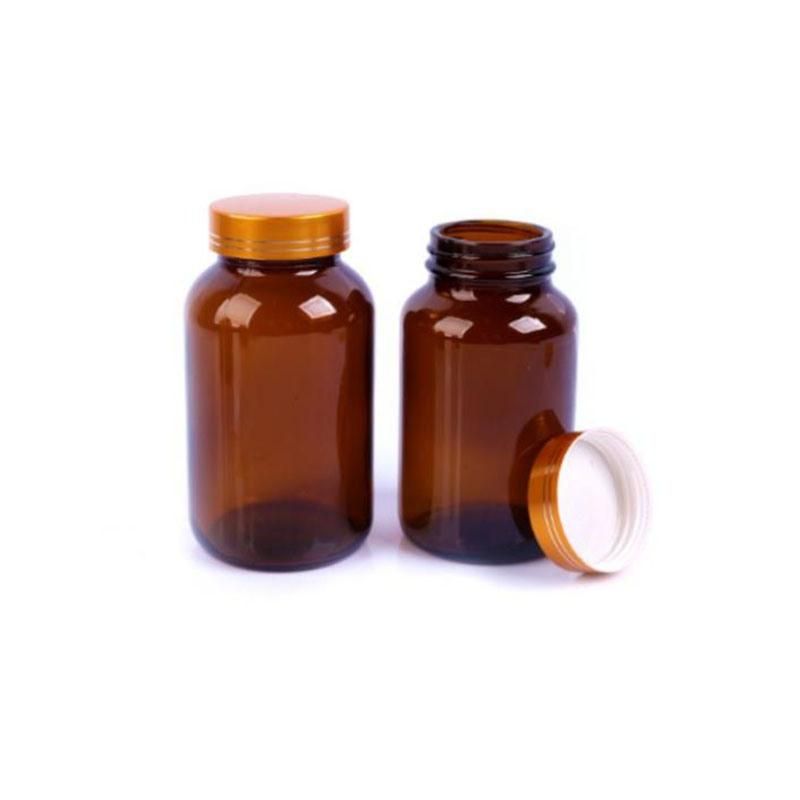 60ml 75ml 100ml 120ml Amber Pill Packaging Bottle Medicine Glass Bottle