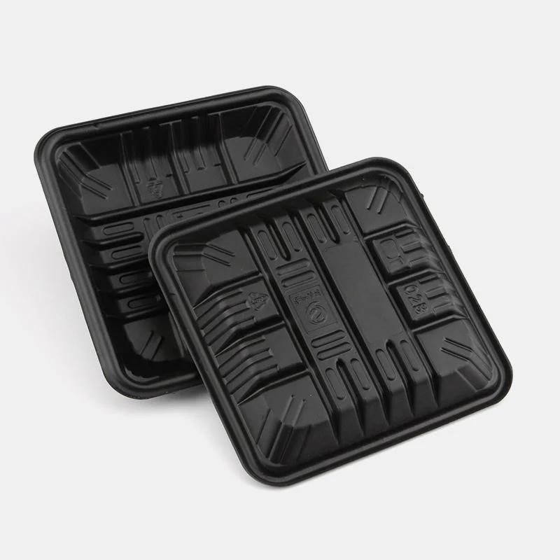 Takeaway package custom square disposable plastic vegetable fruit tray