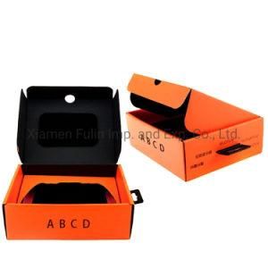 Custom Luxury Strong Folded T-Shirt Toy Orange Cardboard Delivery Box