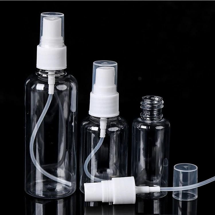 China Wholesale Plastic Cosmetic Spray Bottle with Pump Cap in Good Price