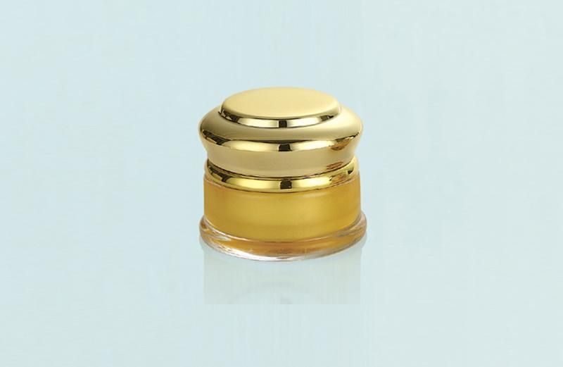 15g Gold Empty Plastic Cream Jar for Cosmetic Products