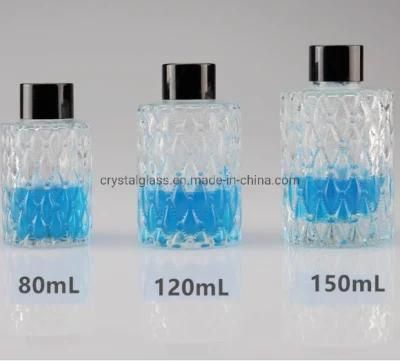 OEM Design Round Crystal Glass Diffuser Bottles 120ml