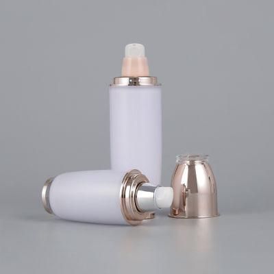 Luxury Packaging 30ml 60ml Empty Refillable Clear Square Acrylic Cream Lotion Pump Bottle