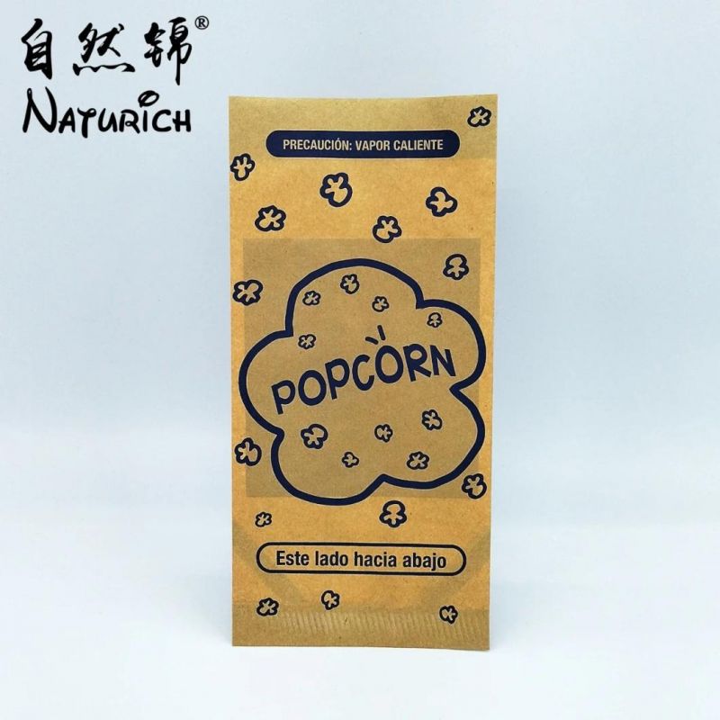 Compostable Eco-Friendly Paper Bag for Popcorn Home-Made