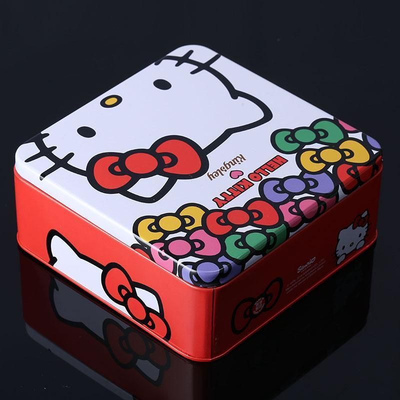 Square Metal Food Tin Container Tin Box Packaging Sugar Tin Can