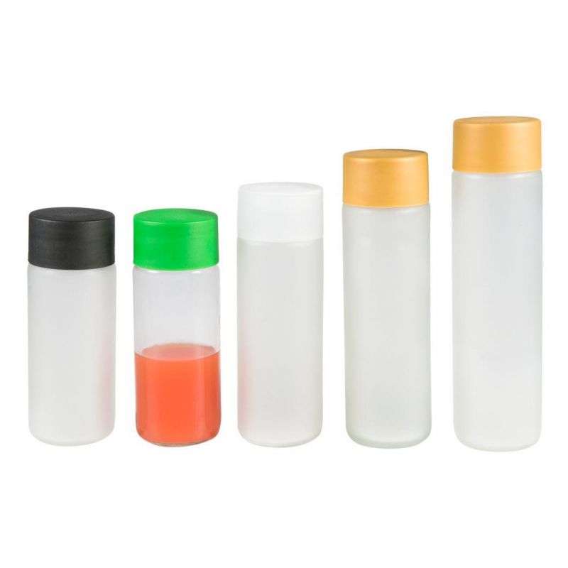 250ml 350ml 400ml 500ml Voss Glass Mineral Water Drinking Bottle with Plastic Cap