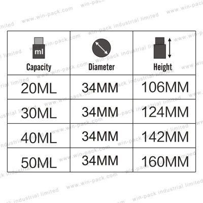 Luxury Acrylic Airless Bottle Hot Selling 20ml 30ml 40ml 50ml Lotion Bottles