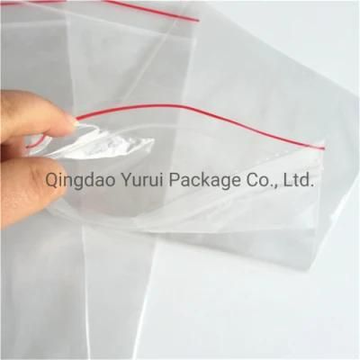 Transparent Food Storage Zip Lock Bag Reusable LDPE Plastic Zipper Bag