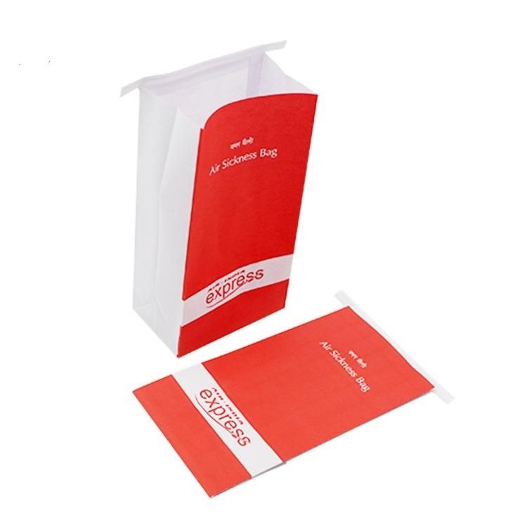 Wholesale Logo Printed Tin Tie Air Sickness Vomit Paper Bags