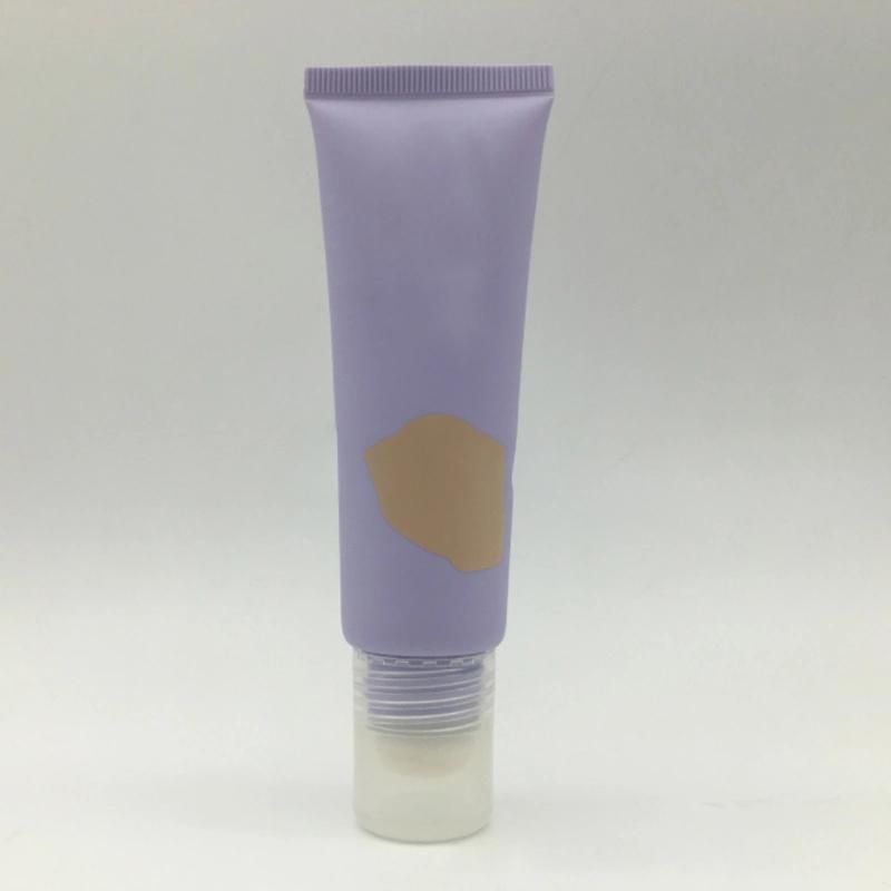 Custom Logo Foundation Bb Cc Cream Packaging Tube Soft Squeeze Cosmetic Tubes with Brush