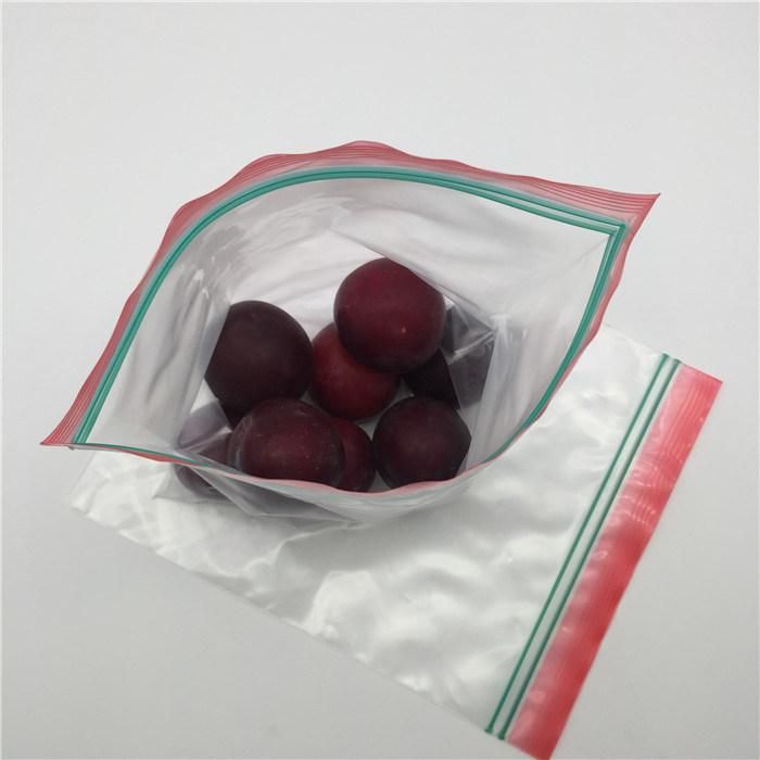 LDPE Transparent Writeable Reclosable Zipper Grip Seal Bag