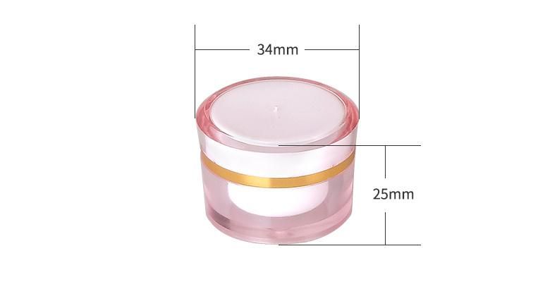 3G Tiny Mini Cute Plastic Jar for Beauty Cosmetic Packaging