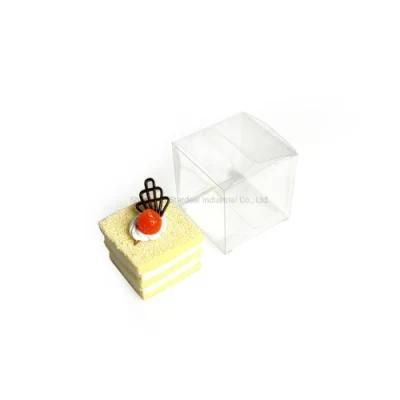 Transparent Custom Small Clear PVC Pet Cake Plastic Packaging Box