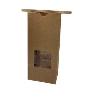 Tin Tie Lock Closure for Kraft Food Packaging Storage Bakery Toast Bag