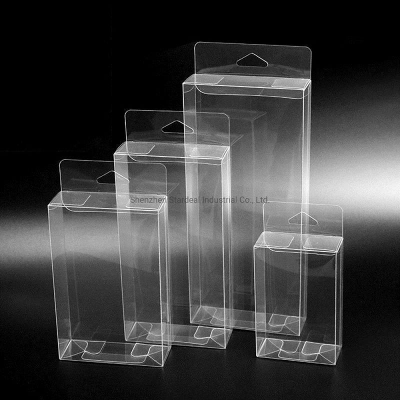 Clear Retail Plastic PVC Folding Packaging Boxes