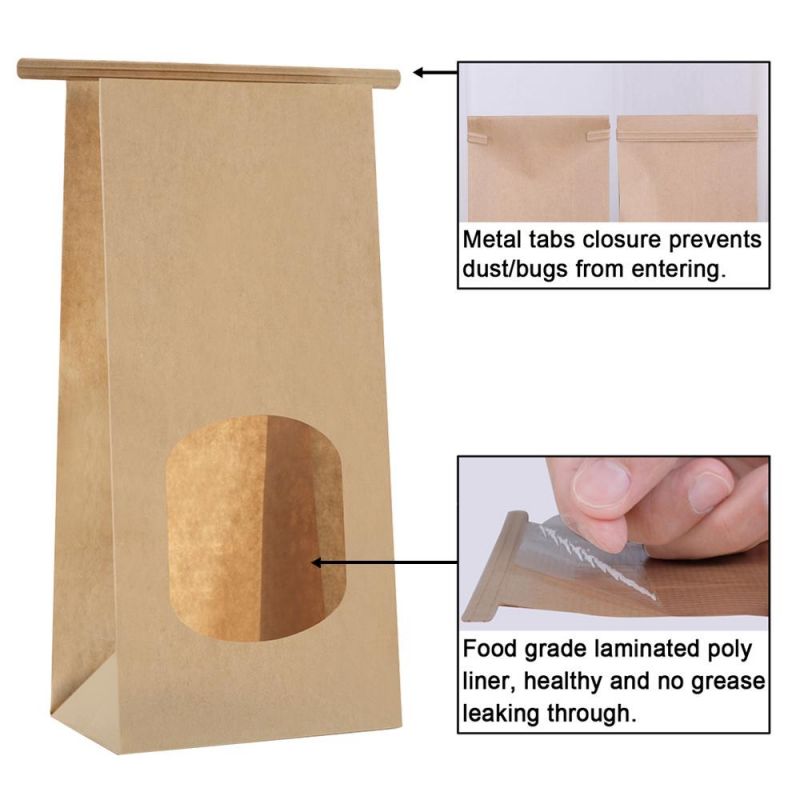 Biodegradable French Bread Packaging Paper Bags