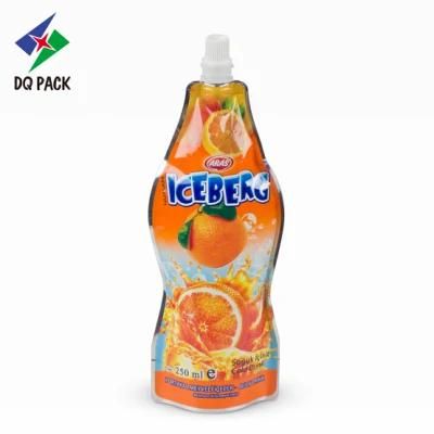 Dq Pack Custom Printed Spout Pouch Wholesale Packaging Spout Pouch Stand up Pouch with Spout for Fruit Drink Packaging