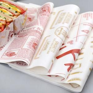 Food Grade Custom PE Coated Greaseproof Hamburger Packaging Paper