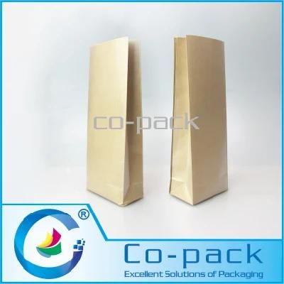 Flat Bottom Gusset Paper Plastic Laminated Bag