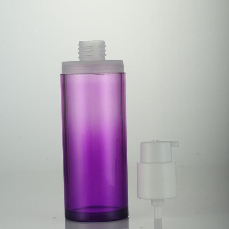 100ml Purple Cosmetic Container Pet Lotion Bottle