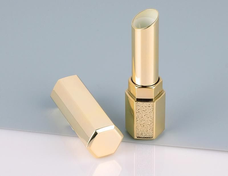 Hot Sale 3G Luxury Golden Plastic Packaging Slim Gloss Lipstick Tube
