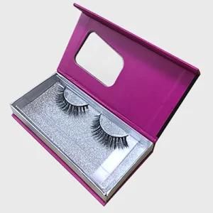 Black Private Label Empty Container False Eyelash Vendor Customized Boxes Bulk