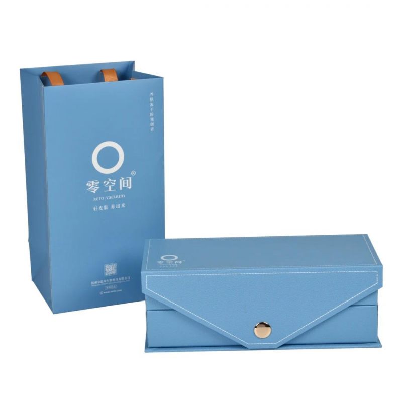 Customized Tissue Box Makeup Box Soap Box Blue Snap Envelop Tab Laminating Matt Magnet Packaging Box Package