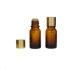 Amber Glass Essential Oil Bottle with Orifice Reducer Plug and Various Screw Cap