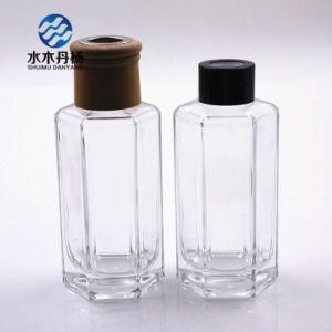 Hexagon 120ml Screw Cap Reed Diffuser Glass Bottle with Metal Lid