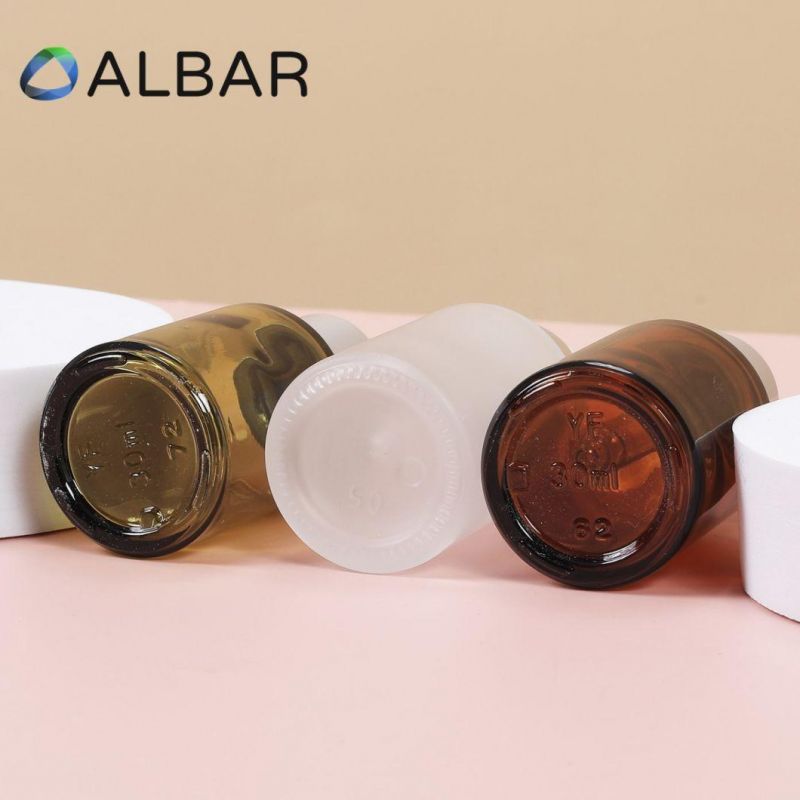 Thick Bottom Slim High Cylinder Glass Bottles for Cosmetics and Skin Care Makeups