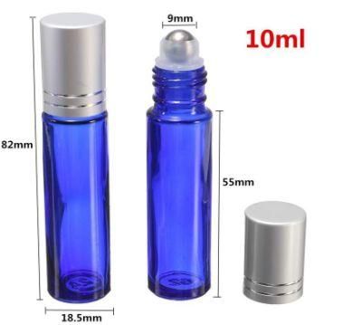 10ml Blue Roll on Glass Bottles